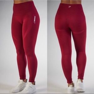 Gymshark ORIGINAL Seamless - Beet red
